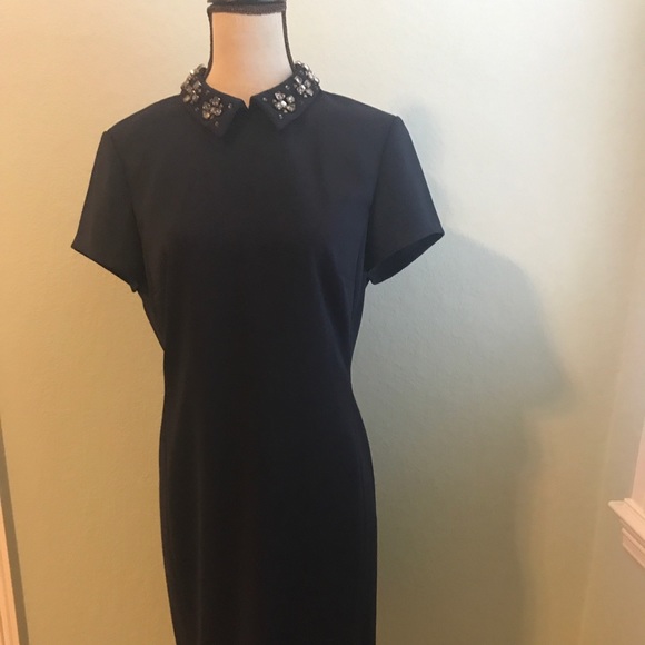 Ann Taylor Dresses & Skirts - Dress w/Jacket / Navy with black trim /worn once
